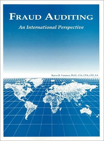 fraud auditing an international perspective 2nd edition ph d vanasco, rocco r 1562263668, 978-1562263669
