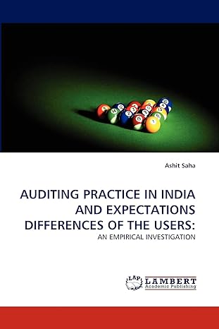 auditing practice in india and expectations differences of the users an empirical investigation 1st edition
