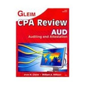 cpa review 2009 auditing edition irvin n gleim ,william a hillison 1581947097, 978-1581947090