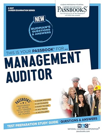 management auditor passbooks study guide 1st edition national learning corporation 1731832176, 978-1731832177