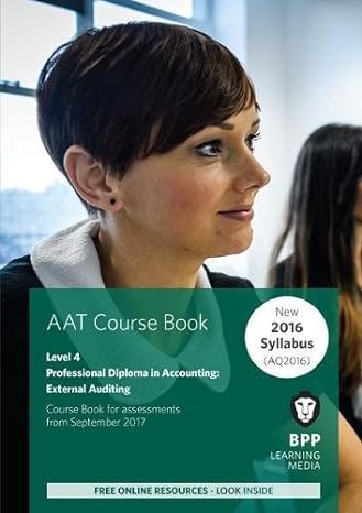 aat external auditing 1st edition bpp learning media 1509712143, 978-1509712144