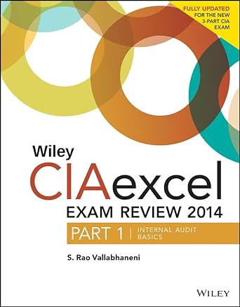 wiley ciaexcel exam review 2014 part 1 internal audit basics 5th edition s. rao vallabhaneni 1118893786,