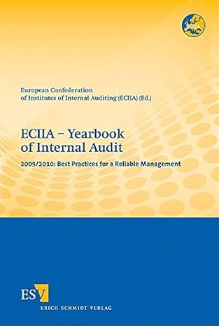 eciia yearbook of internal audit 1st edition european confederation of institutes of internal auditing