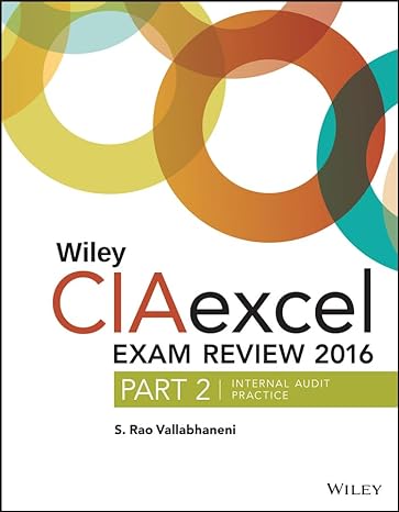 wiley ciaexcel exam review 20 part 2 internal audit practice 7th edition s. rao vallabhaneni 111924207x,