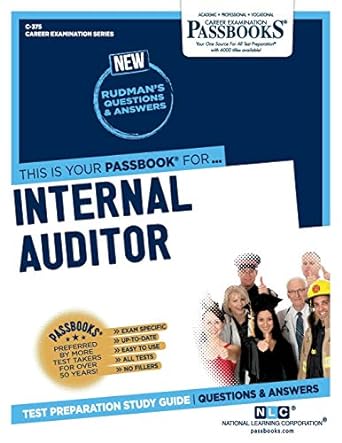 internal auditor passbooks study guide 1st edition national learning corporation 1731803753, 978-1731803757