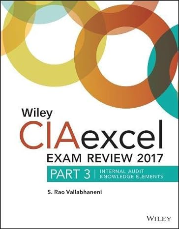 wiley ciaexcel exam review 2017 part 3 internal audit knowledge elements 8th edition s. rao vallabhaneni