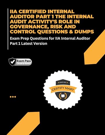iia certified internal auditor part 1 the internal audit activity s role in governance risk and control