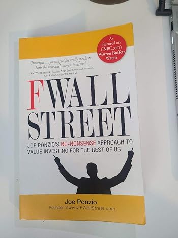 f wall street joe ponzios no nonsense approach to value investing for the rest of us original edition joe