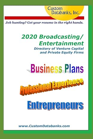 2020 broadcasting/entertainment directory of venture capital and private equity firms job hunting get your