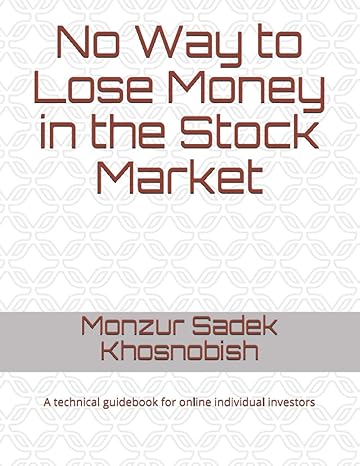 no way to lose money in the stock market 1st edition monzur sadek khosnobish ,sabrina shemul sadek
