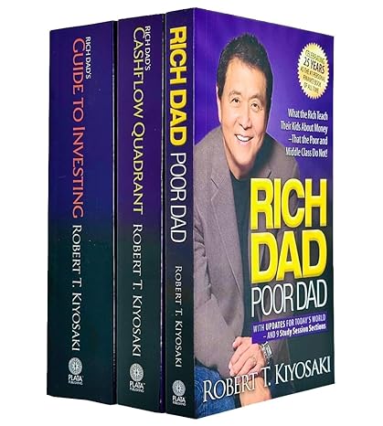 robert kiyosaki rich dad poor dad 3 books collection set rich dad poor dad rich dads cashflow quadrant and