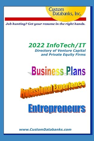 2022 Infotech/It Directory Of Venture Capital And Private Equity Firms Job Hunting Get Your Resume In The Right Hands