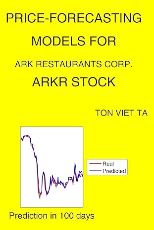 price forecasting models for ark restaurants corp arkr stock 1st edition ton viet ta b08bvy16dx,