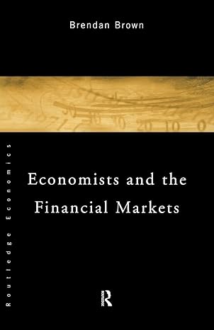 economists and the financial markets 1st edition brendan brown 0415020808, 978-0415020800