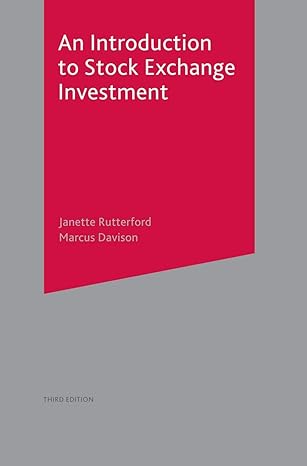 an introduction to stock exchange investment 3rd edition janette rutterford ,marcus davison 0333778022,