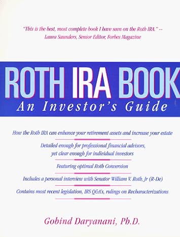 roth ira book an investors guide 2nd edition ph d daryanani, gobind ,jr roth, william v ,murray alter
