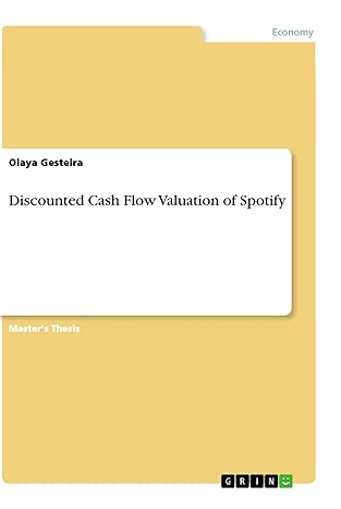 discounted cash flow valuation of spotify 1st edition olaya gesteira 3346144178, 978-3346144171