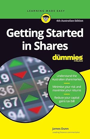 getting started in shares for dummies 4th australian edition james dunn 0730385418, 978-0730385417