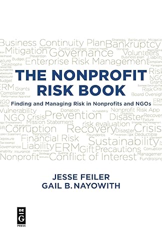 the nonprofit risk book finding and managing risk in nonprofits and ngos 1st edition jesse feiler ,gail b