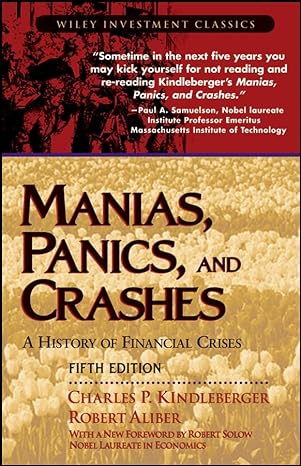 manias panics and crashes a history of financial crises 5th edition charles p kindleberger ,robert aliber