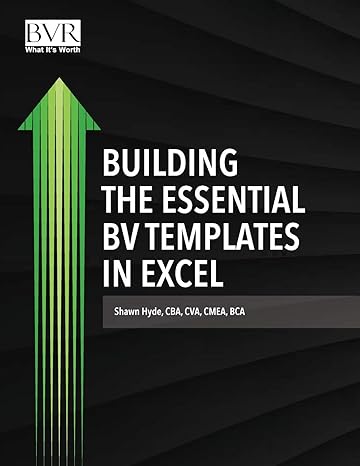 building the essential bv templates in excel 1st edition shawn hyde 1621501906, 978-1621501909