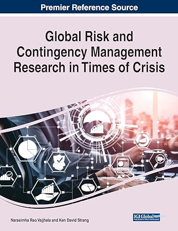 global risk and contingency management research in times of crisis 1st edition narasimha rao vajjhala