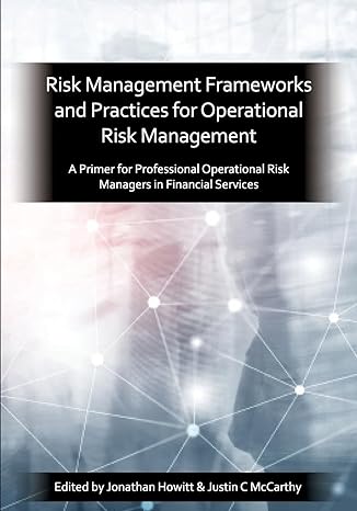 prmia a primer for professional operational risk managers in financial services 1st edition jonathan howitt