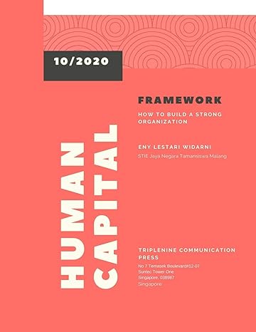 human capital frameworks how to build a strong organization 1st edition eny lestari widarni 1716462568,