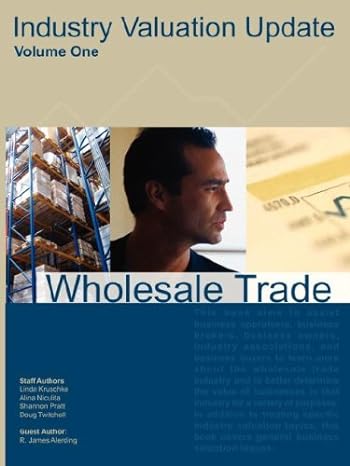 wholesale trade 1st edition linda kruschke ,alina niculita ,shannon pratt ,doug twitchell ,r james alerding