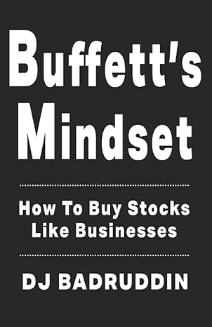 buffetts mindset how to buy stocks like businesses 1st edition dj badruddin ,carol reed b09phhccd8,