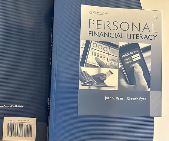 student workbook personal financial literacy 3rd edition joan ryan 1305653114, 978-1305653115