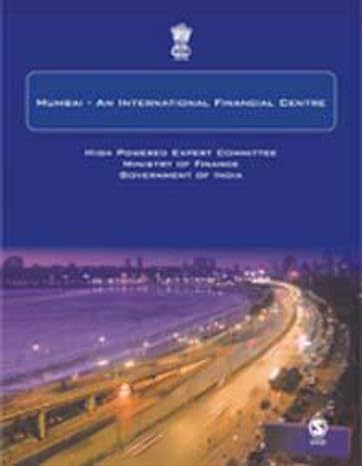 mumbai an international financial centre 1st edition ministry of finance 0761936300, 978-0761936305