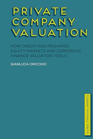 private company valuation how credit risk reshaped equity markets and corporate finance valuation tools 1st