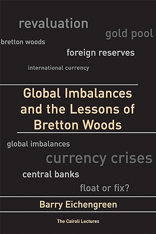 global imbalances and the lessons of bretton woods 1st edition barry eichengreen 0262514141, 978-0262514149