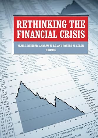 rethinking the financial crisis unabridged edition alan s blinder ,andrew w loh ,robert m solow 0871548100,