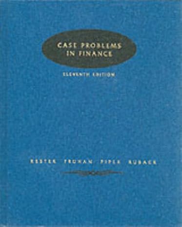 case problems in finance 11rev edition william e fruhan 0071152741, 978-0071152747