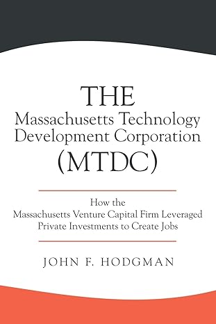 the massachusetts technology development corporation how the massachusetts venture capital firm leveraged