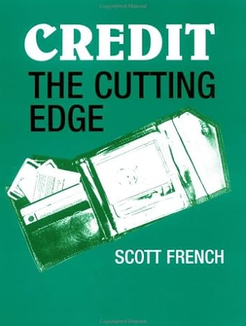 credit the cutting edge 1st edition scott french 0873645952, 978-0873645959