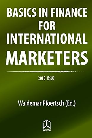 basics in finance for international marketers 1st edition waldemar pfoertsch 3962490051, 978-3962490058