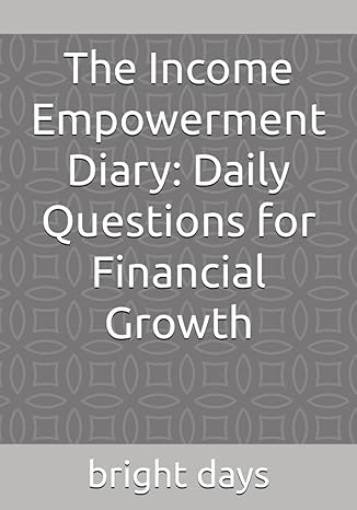 the income empowerment diary daily questions for financial growth 1st edition bright days b0c9s4vmj7
