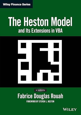 the heston model and its extensions in vba 1st edition fabrice d rouah ,steven l heston 111900330x,