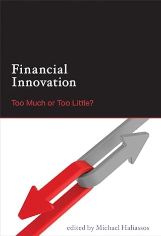 financial innovation too much or too little 1st edition chair of macroeconomics finance michael haliassos