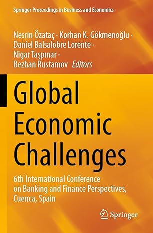 global economic challenges 6th international conference on banking and finance perspectives cuenca spain