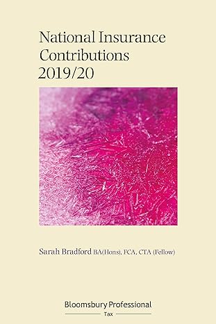 national insurance contributions 2019/20 1st edition sarah bradford 1526510251, 978-1526510259