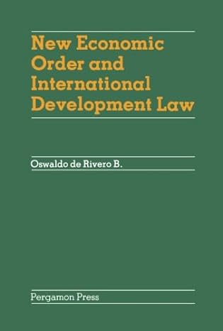 new economic order and international development law 1st edition oswaldo de rivero b 1483122018,
