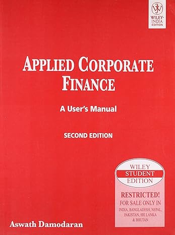 applied corporate finance a users manual 2nd ed 1st edition aswath damodaran 8126518510, 978-8126518517