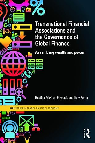 transnational financial associations and the governance of global finance 1st edition heather mckeen edwards