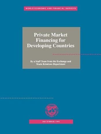 private market financing for developing countries 1992 1st edition international monetary fund ,alessandro