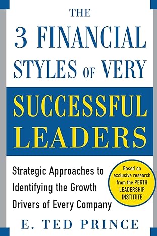 the three financial styles of very successful leaders strategic approaches to identifying the growth drivers