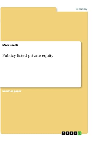 publicy listed private equity 1st edition marc jacob 3668887160, 978-3668887169